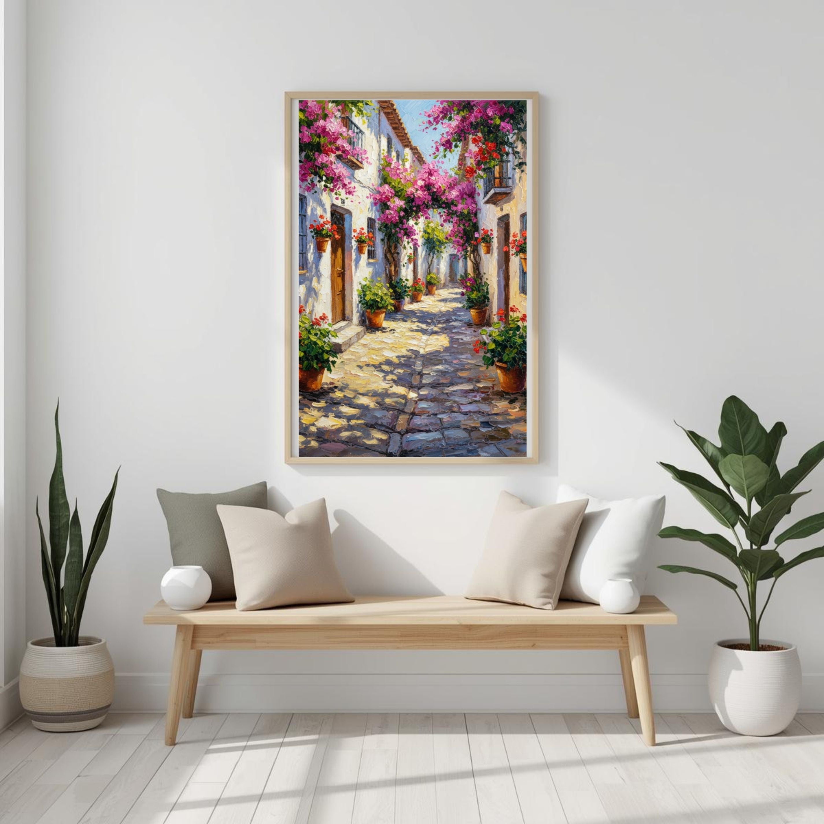 20-Piece Mediterranean Coast Mega Bundle | Impressionist Digital Wall Art Set (Greece Santorini, Italy Tuscany Prints)