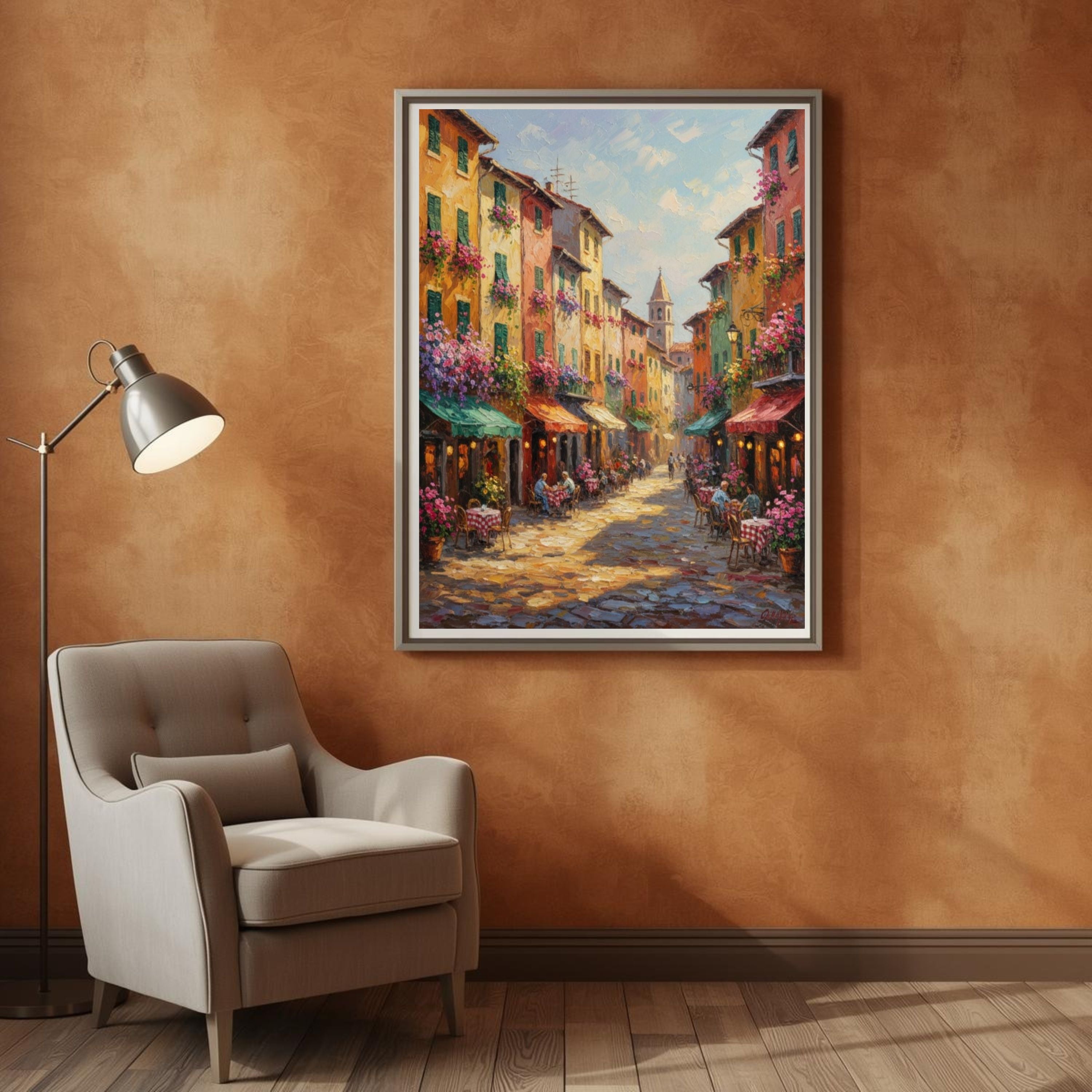 20-Piece Mediterranean Coast Mega Bundle | Impressionist Digital Wall Art Set (Greece Santorini, Italy Tuscany Prints)