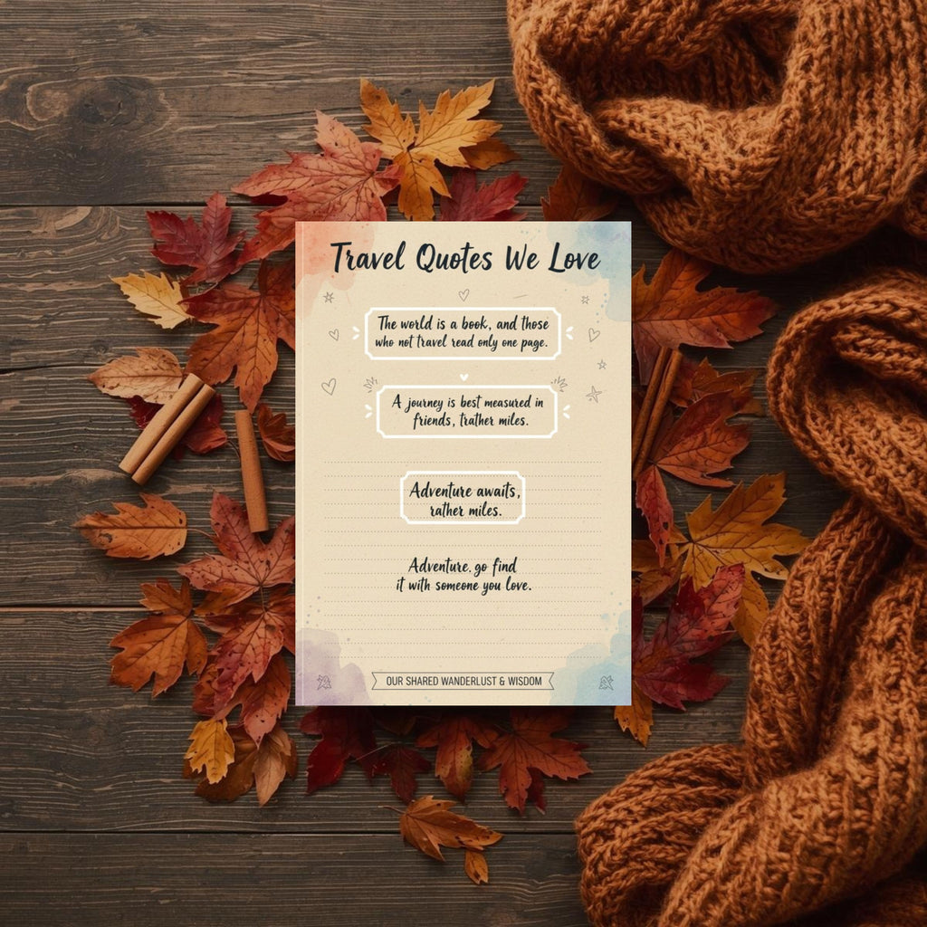 Our Shared Adventure: Digital Couple's Travel Journal & Memory Book - GoodNotes & Printable PDF