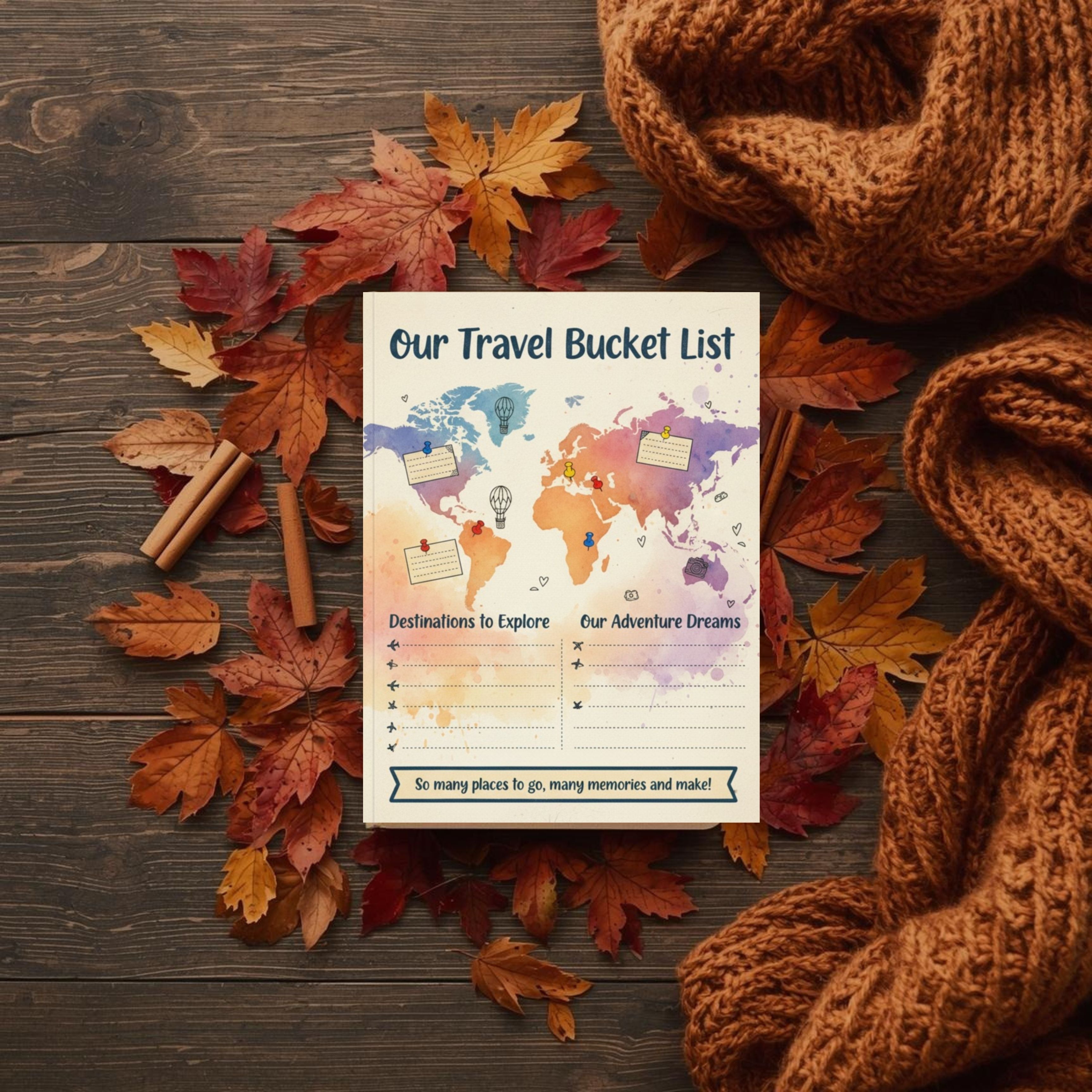 Our Shared Adventure: Digital Couple's Travel Journal & Memory Book - GoodNotes & Printable PDF