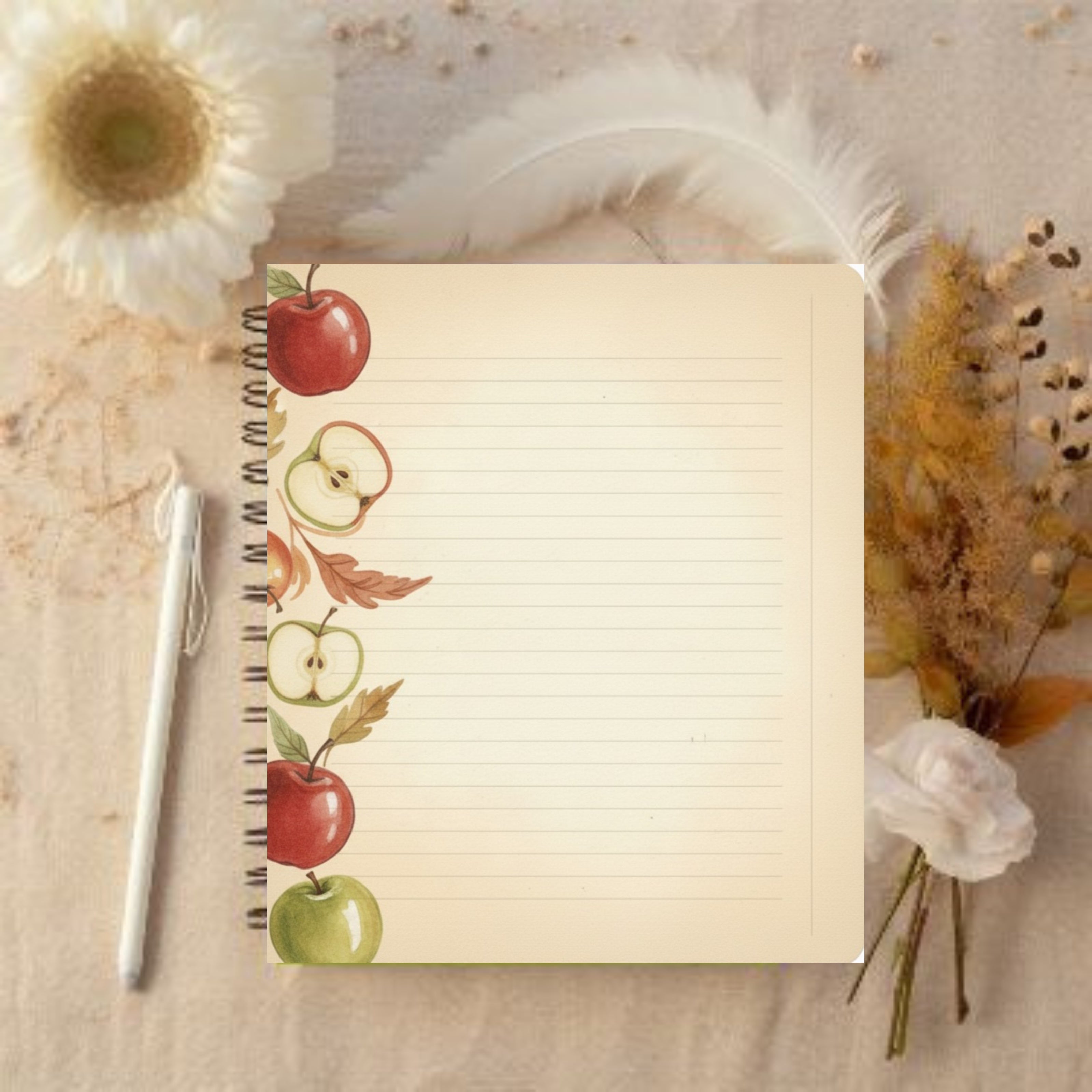 Cozy Apple Orchard Notebook: Autumn Cottagecore Digital Journal & Printable PDF (Fall Harvest Theme)