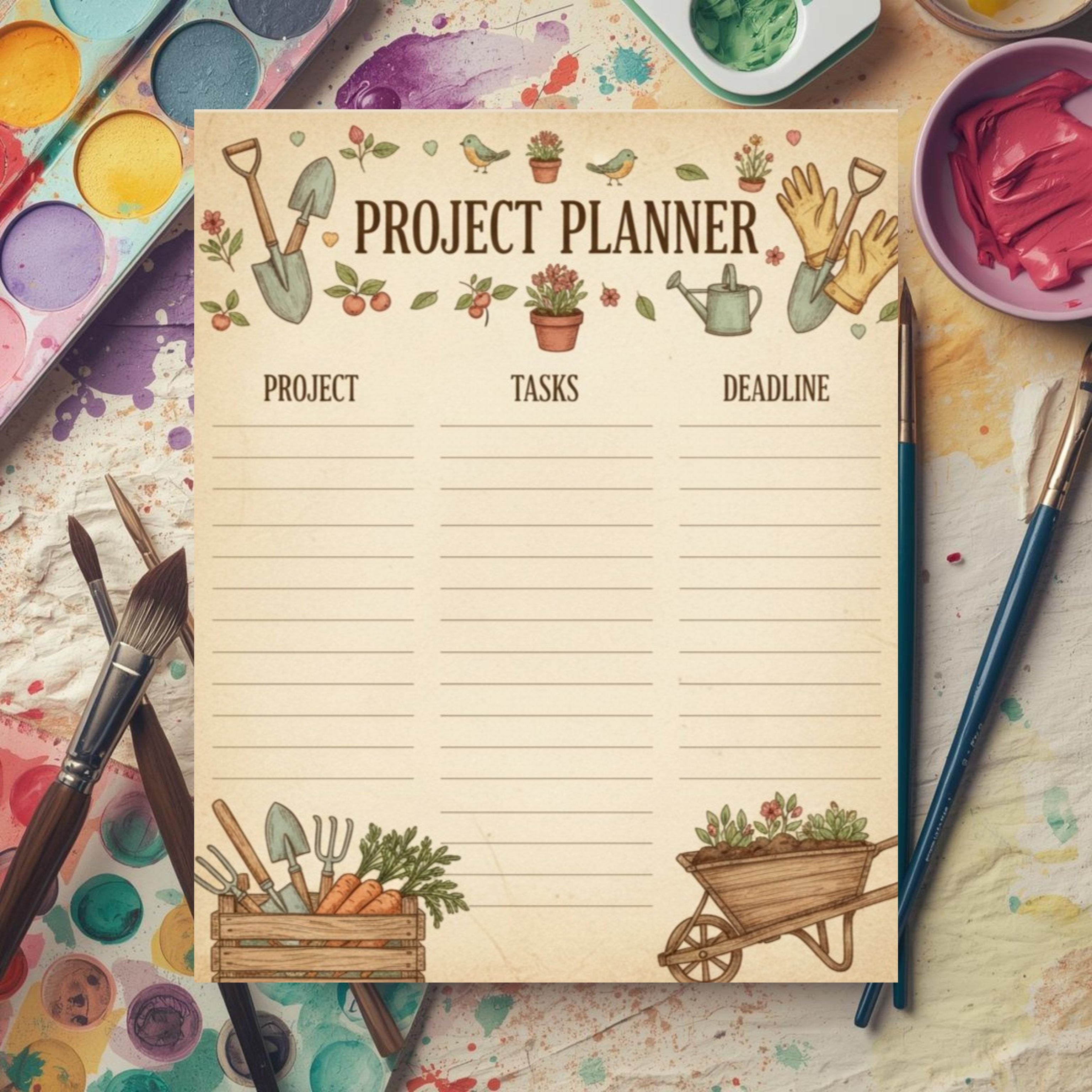 Farm Girl Homestand Monthly Planner: Rustic Homesteading Digital & Printable Organizer (Sunflower & Chicken Theme)