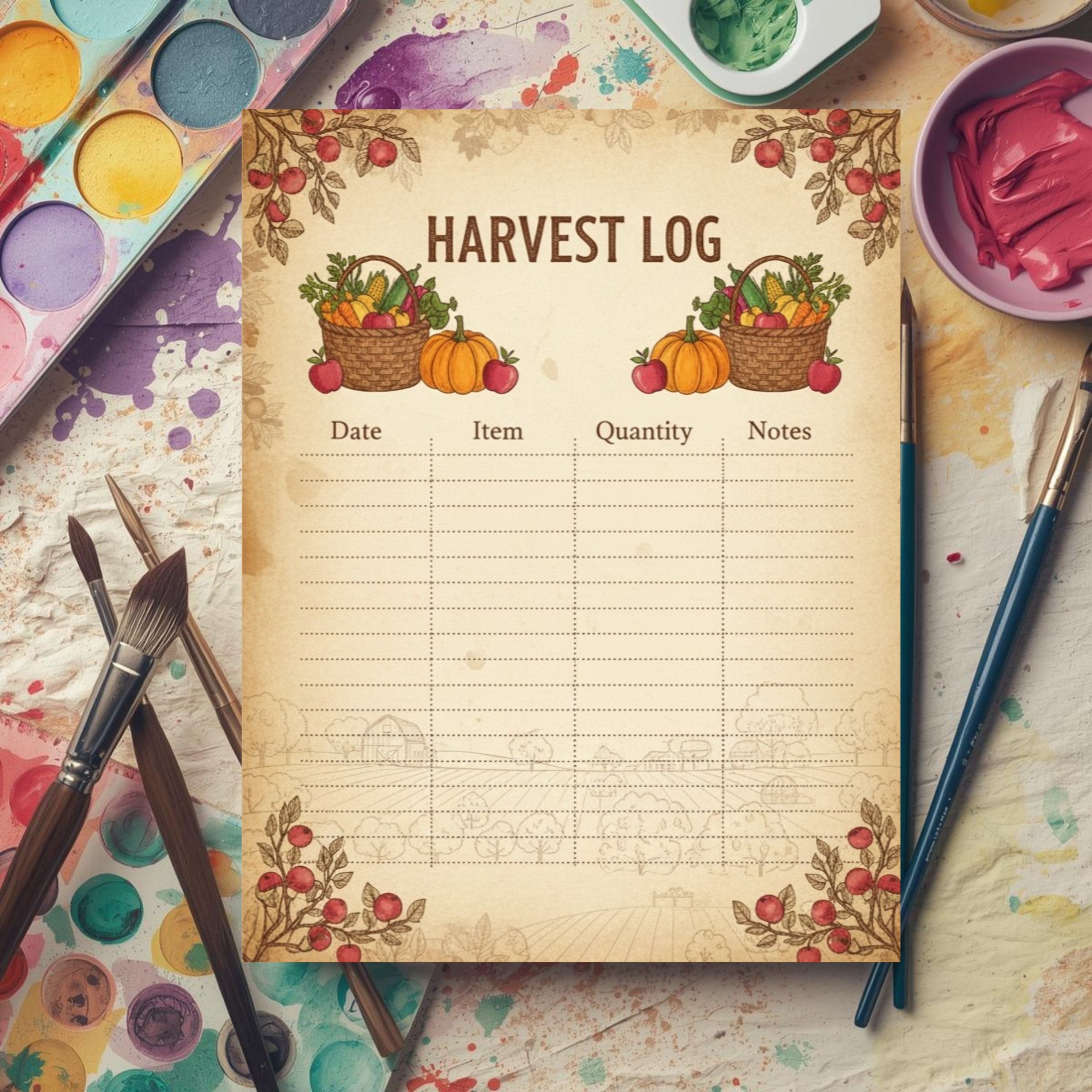Farm Girl Homestand Monthly Planner: Rustic Homesteading Digital & Printable Organizer (Sunflower & Chicken Theme)