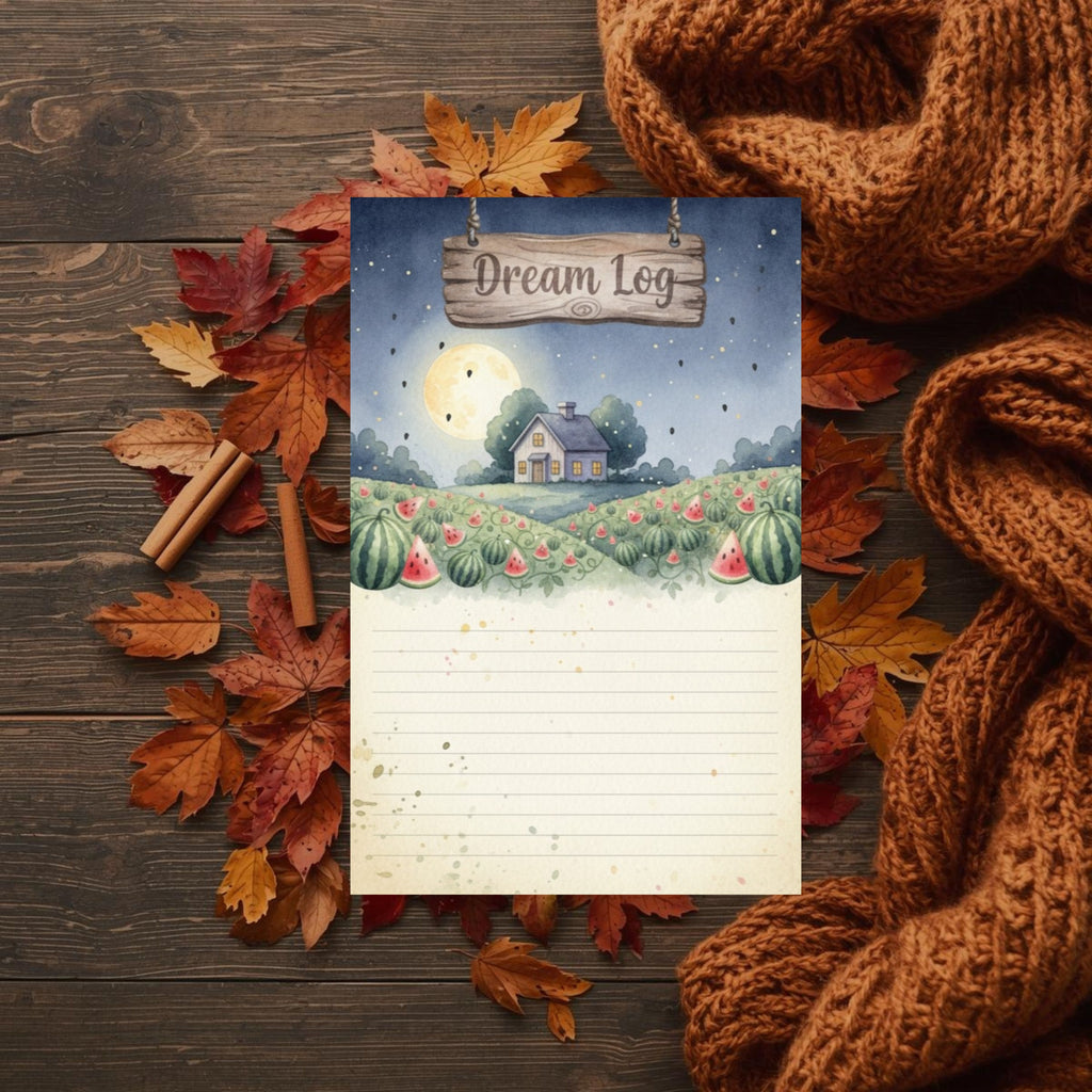 Watermelon Farmhouse Monthly Planner: Undated Digital PDF, Habit Tracker, Budget, & Reflection Pages