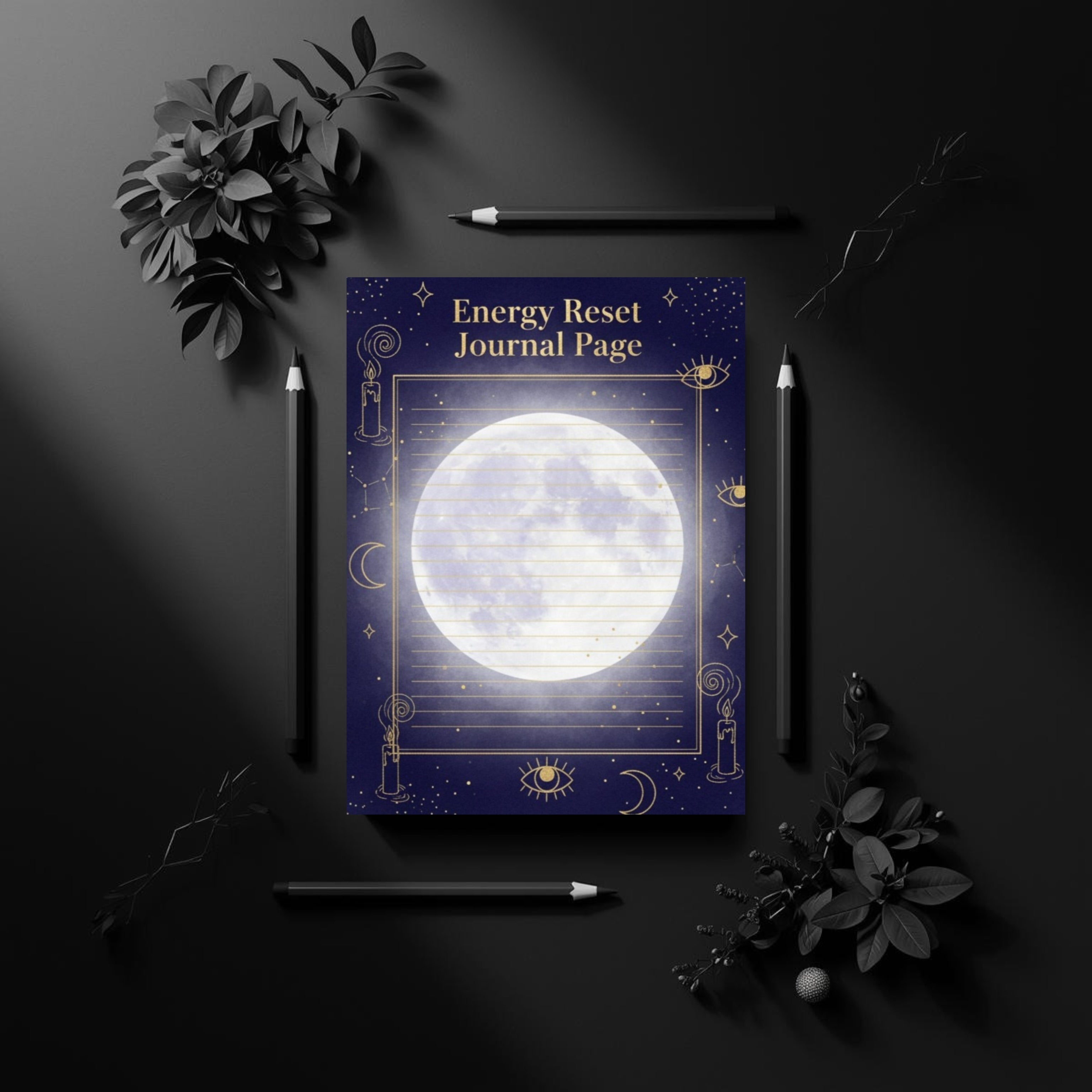 Celestial Manifestation Journal: Law of Attraction Digital Ritual Planner & High Vibe Workbook (GoodNotes & Printable)