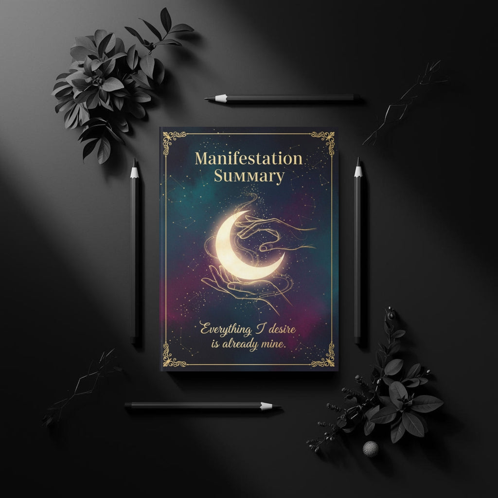 Celestial Manifestation Journal: Law of Attraction Digital Ritual Planner & High Vibe Workbook (GoodNotes & Printable)