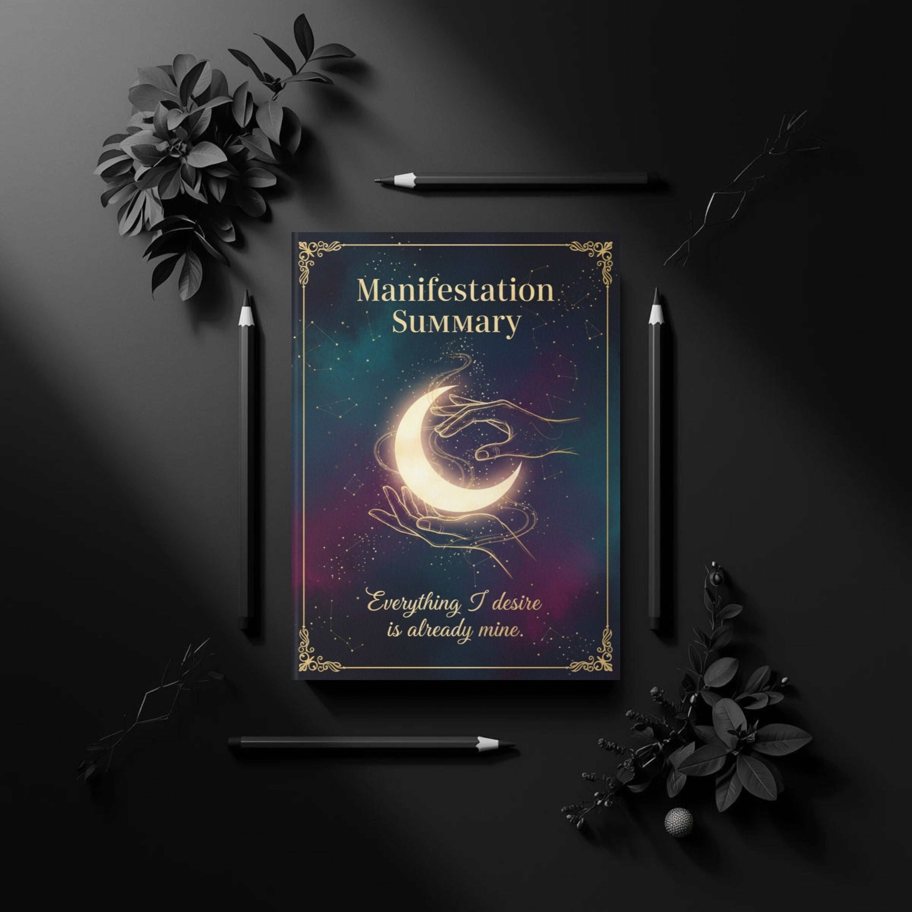 Celestial Manifestation Journal: Law of Attraction Digital Ritual Planner & High Vibe Workbook (GoodNotes & Printable)
