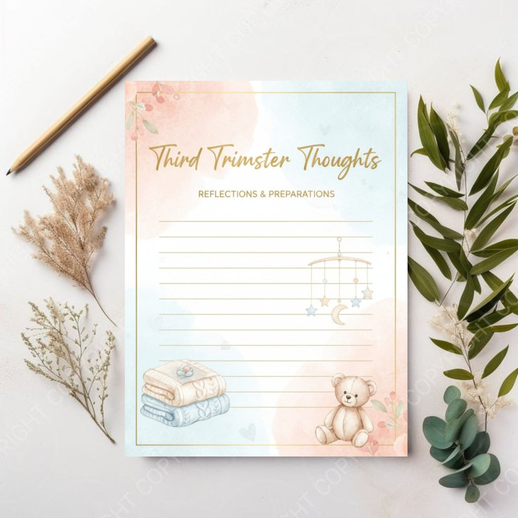 Aesthetic Pregnancy Journal: Digital Mom-to-Be Keepsake & Trimester Tracker (Baby Memory Book & Hospital Checklist)