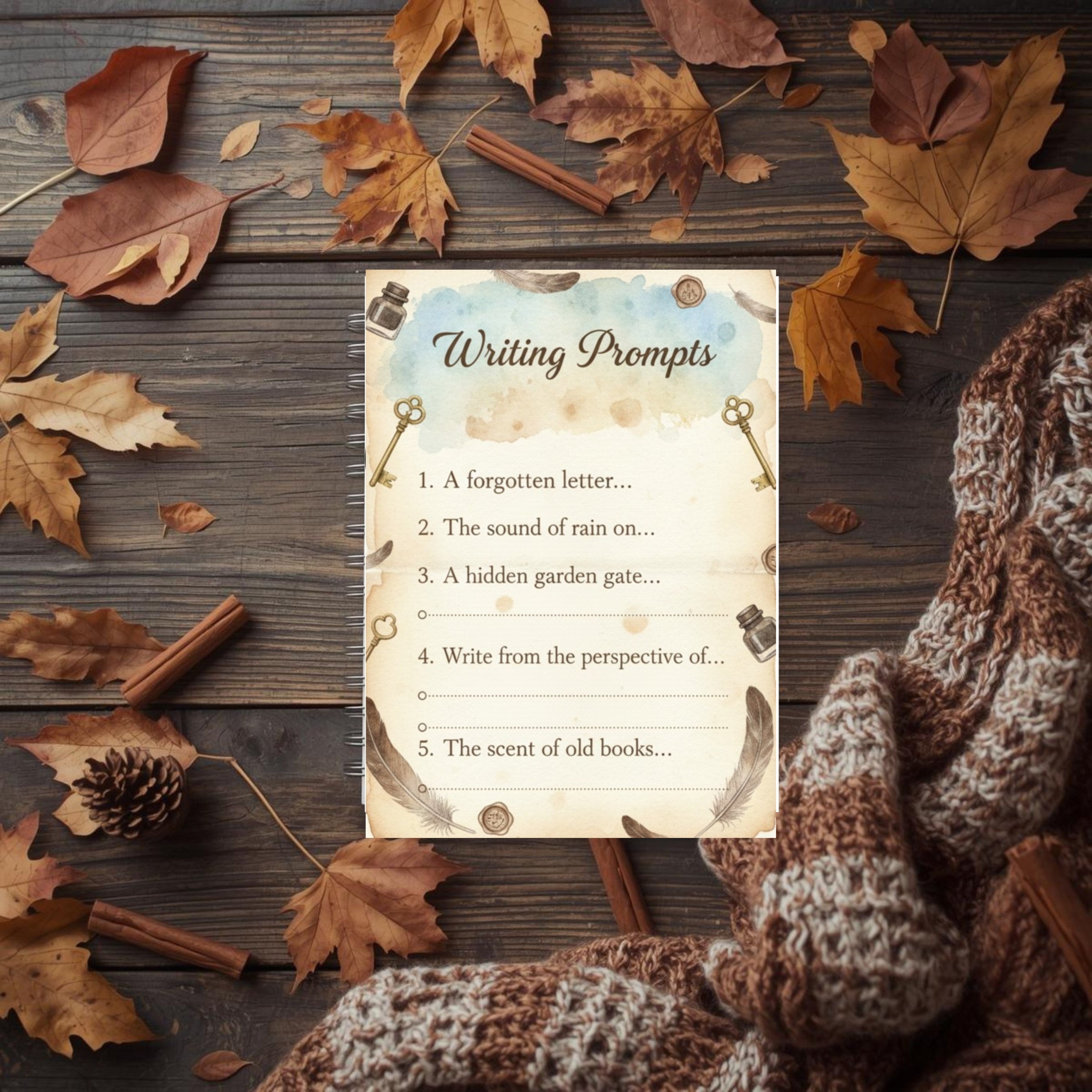 Vintage Poetic Musings Journal: Dark Academia Digital Workbook & Creative Writing Planner (GoodNotes & Printable)