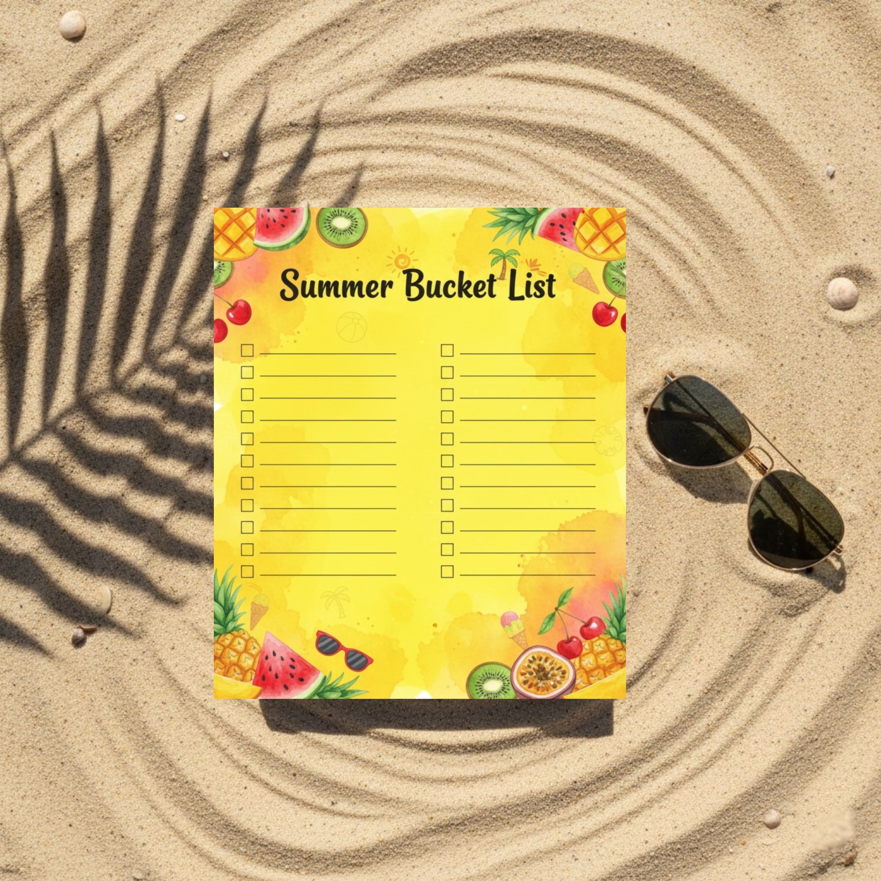 Golden Tropics Island Journal: Aesthetic Summer Vacation & Beach Trip Digital Scrapbook (GoodNotes & Printable PDF)
