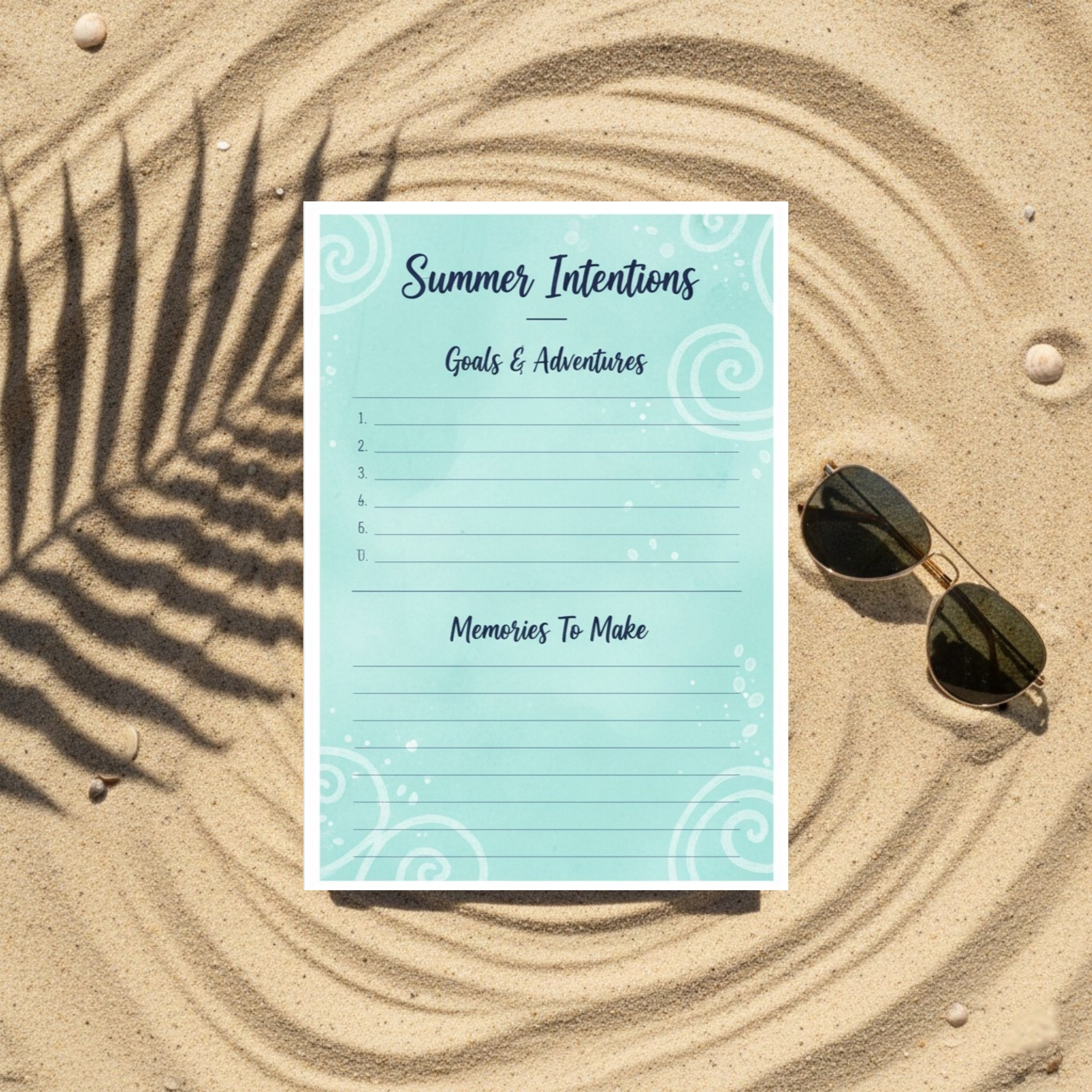 Golden Tropics Island Journal: Aesthetic Summer Vacation & Beach Trip Digital Scrapbook (GoodNotes & Printable PDF)