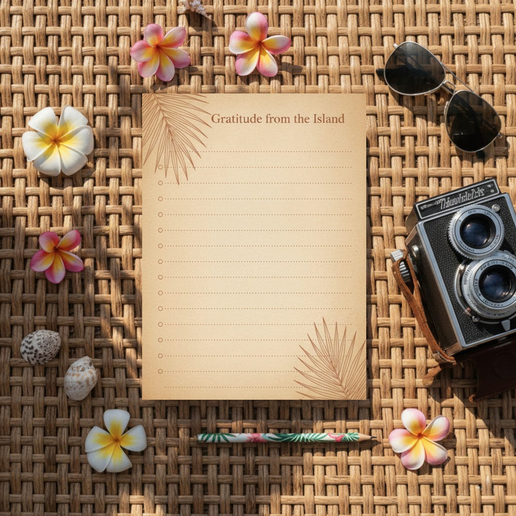 Minimalist Boho Island Digital Journal: Mindful Living & Intentional Self-Discovery Notebook (GoodNotes & Printable)