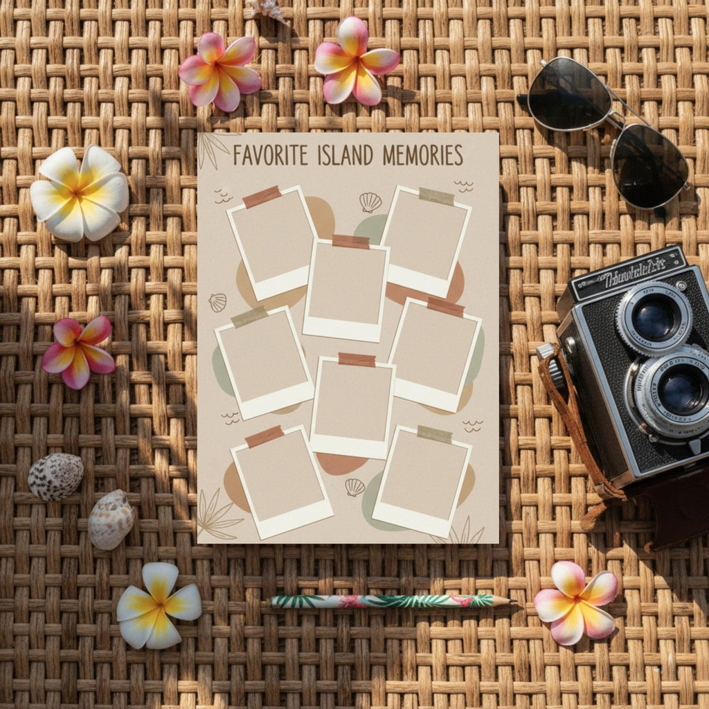 Minimalist Boho Island Digital Journal: Mindful Living & Intentional Self-Discovery Notebook (GoodNotes & Printable)