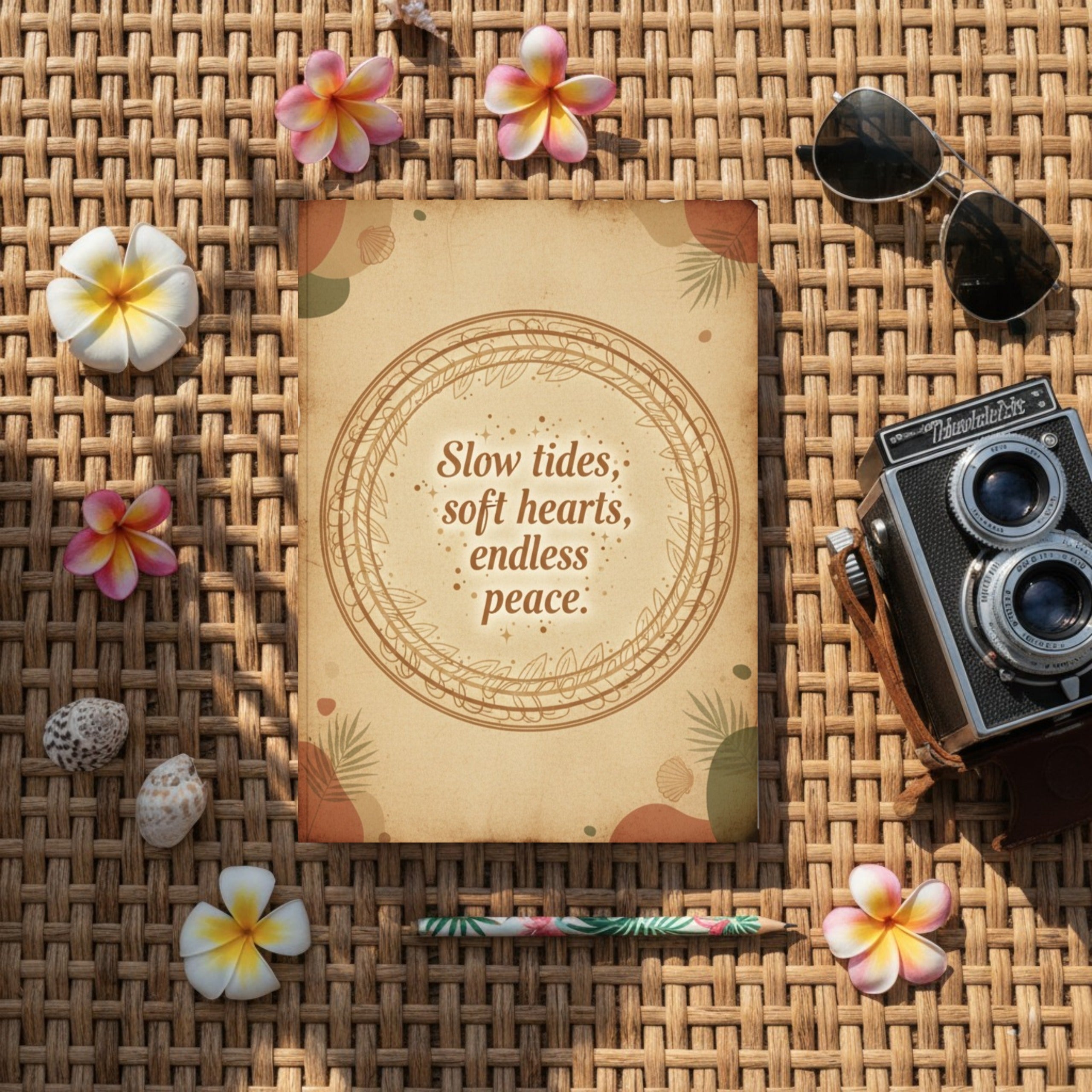 Minimalist Boho Island Digital Journal: Mindful Living & Intentional Self-Discovery Notebook (GoodNotes & Printable)