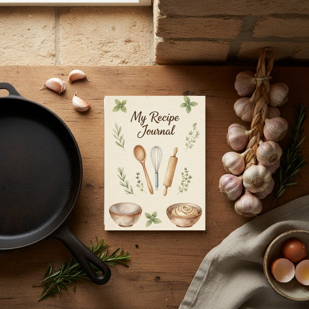 My Heirloom Recipe Journal: Comprehensive Digital Cookbook Template & Recipe Keeper (GoodNotes & Printable PDF)