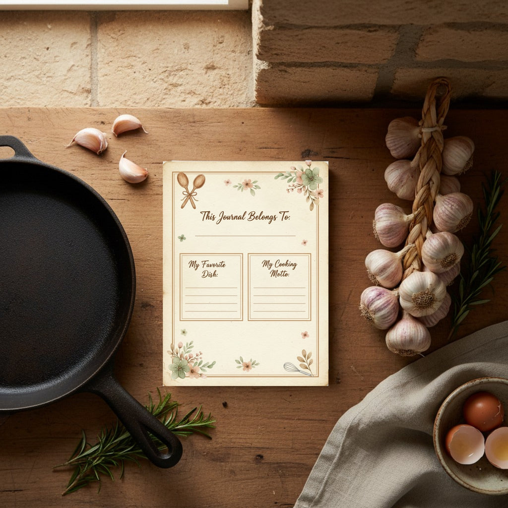 My Heirloom Recipe Journal: Comprehensive Digital Cookbook Template & Recipe Keeper (GoodNotes & Printable PDF)