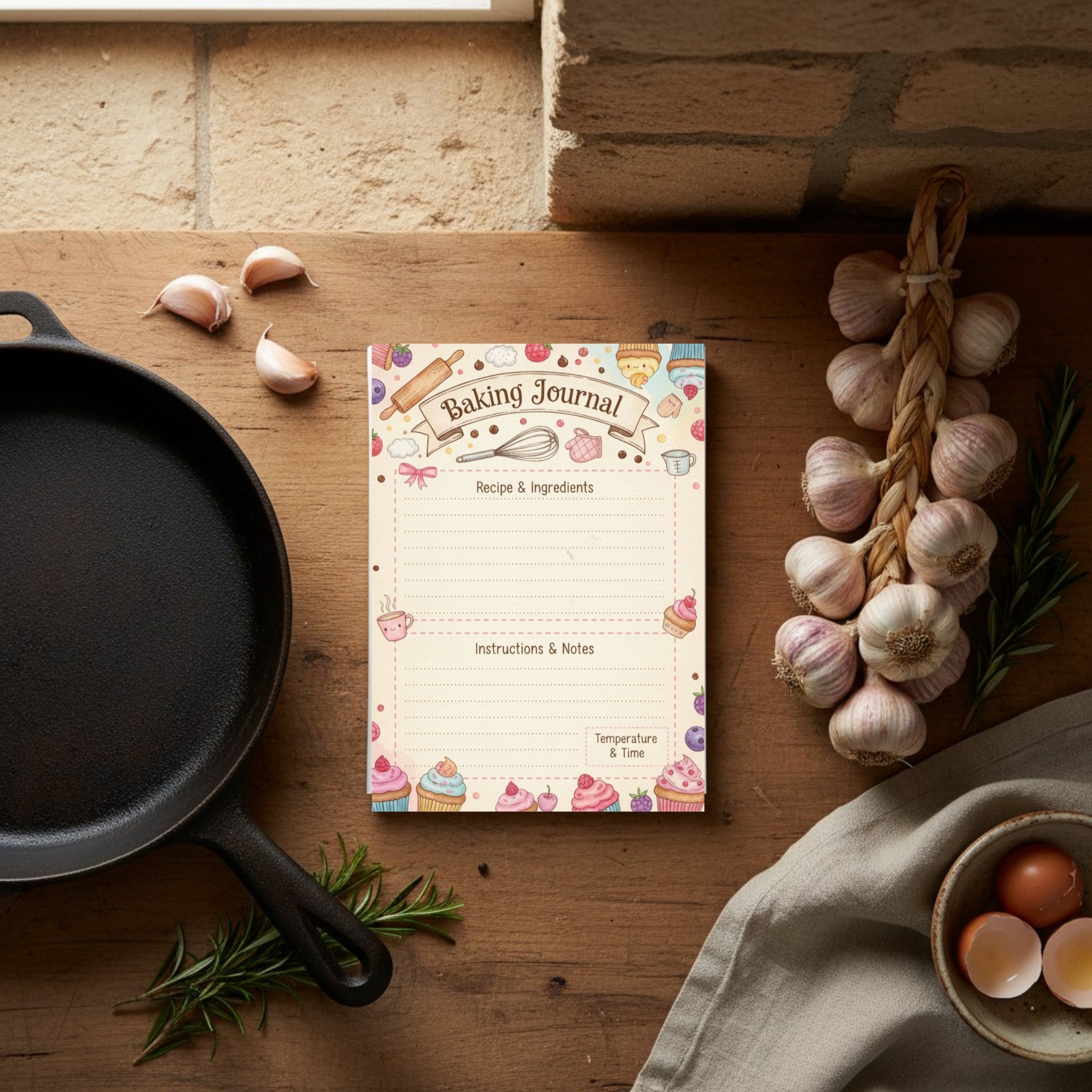 My Heirloom Recipe Journal: Comprehensive Digital Cookbook Template & Recipe Keeper (GoodNotes & Printable PDF)