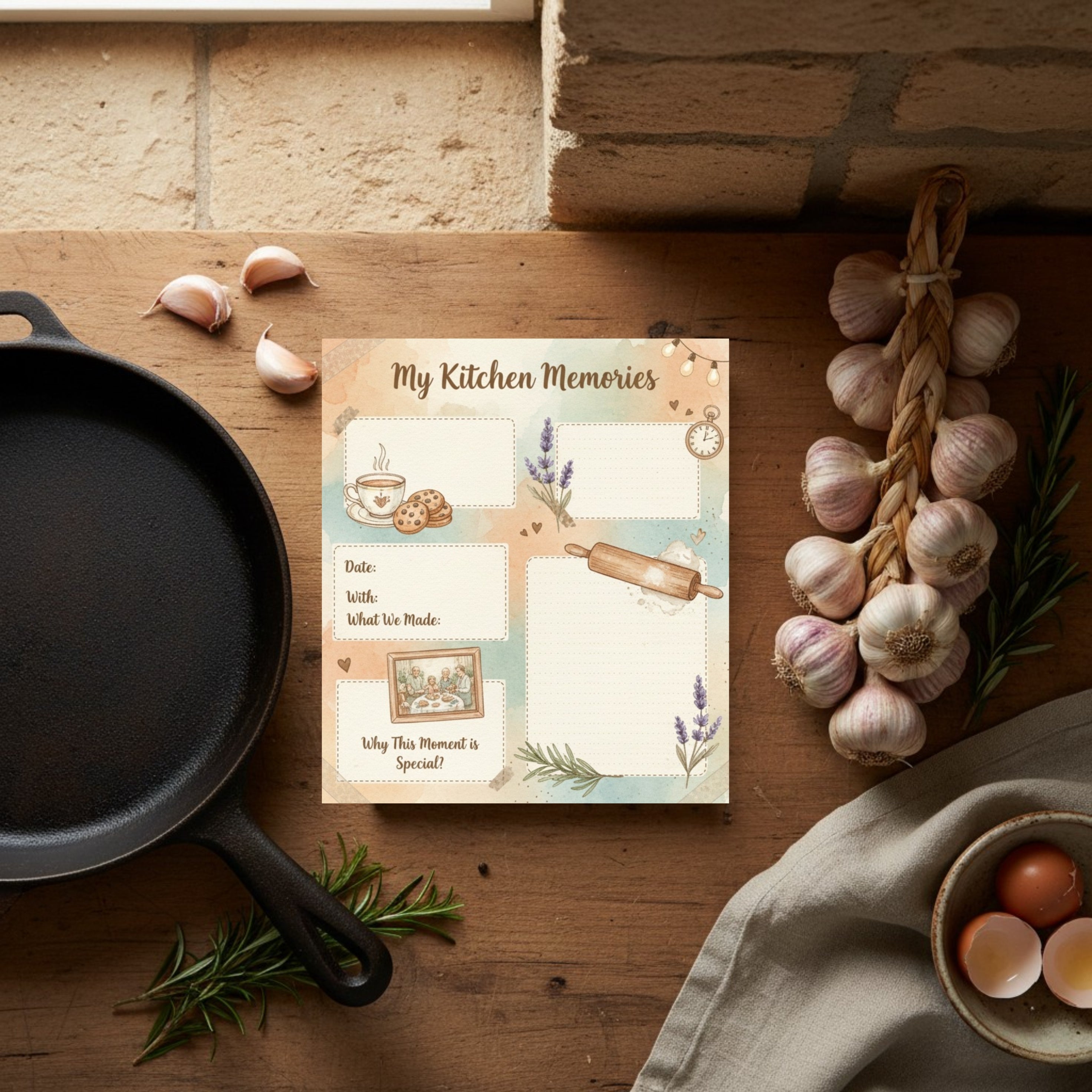 My Heirloom Recipe Journal: Comprehensive Digital Cookbook Template & Recipe Keeper (GoodNotes & Printable PDF)