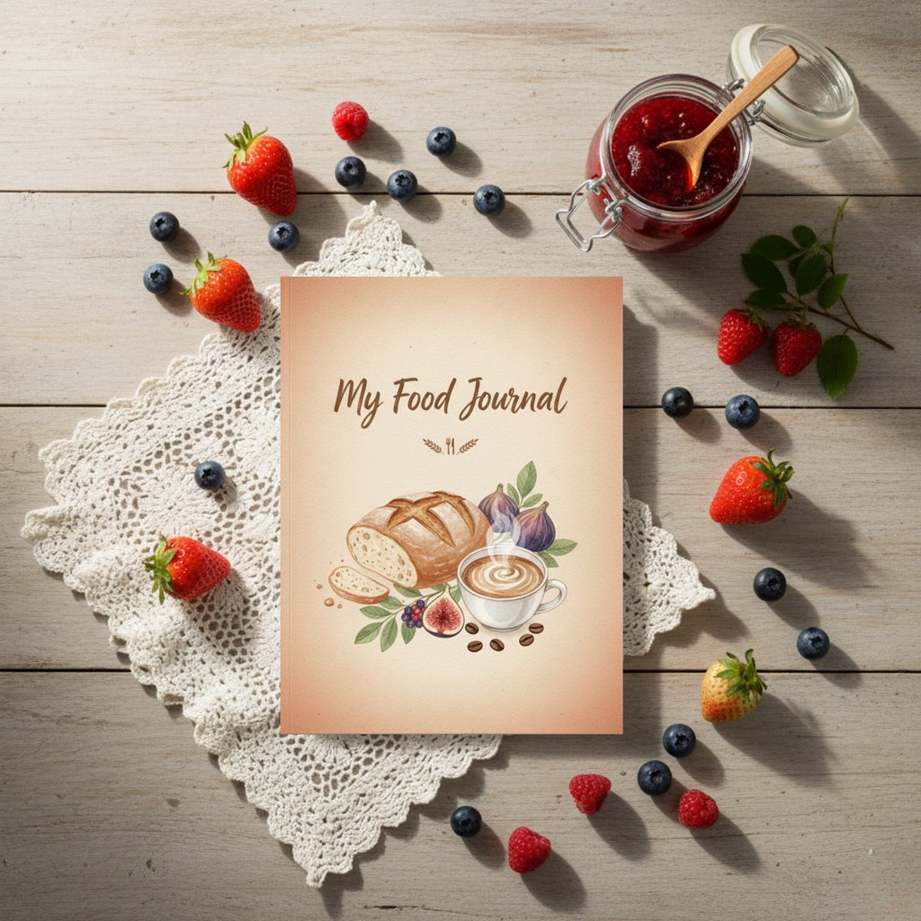 Aesthetic Food Journal: Mindful Eating, Recipe Experiment & Culinary Memory Tracker (GoodNotes & Printable)