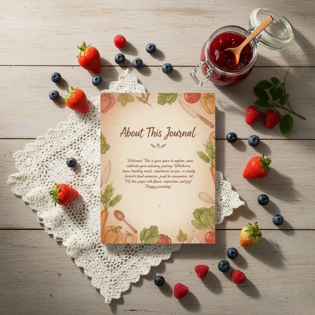 Aesthetic Food Journal: Mindful Eating, Recipe Experiment & Culinary Memory Tracker (GoodNotes & Printable)