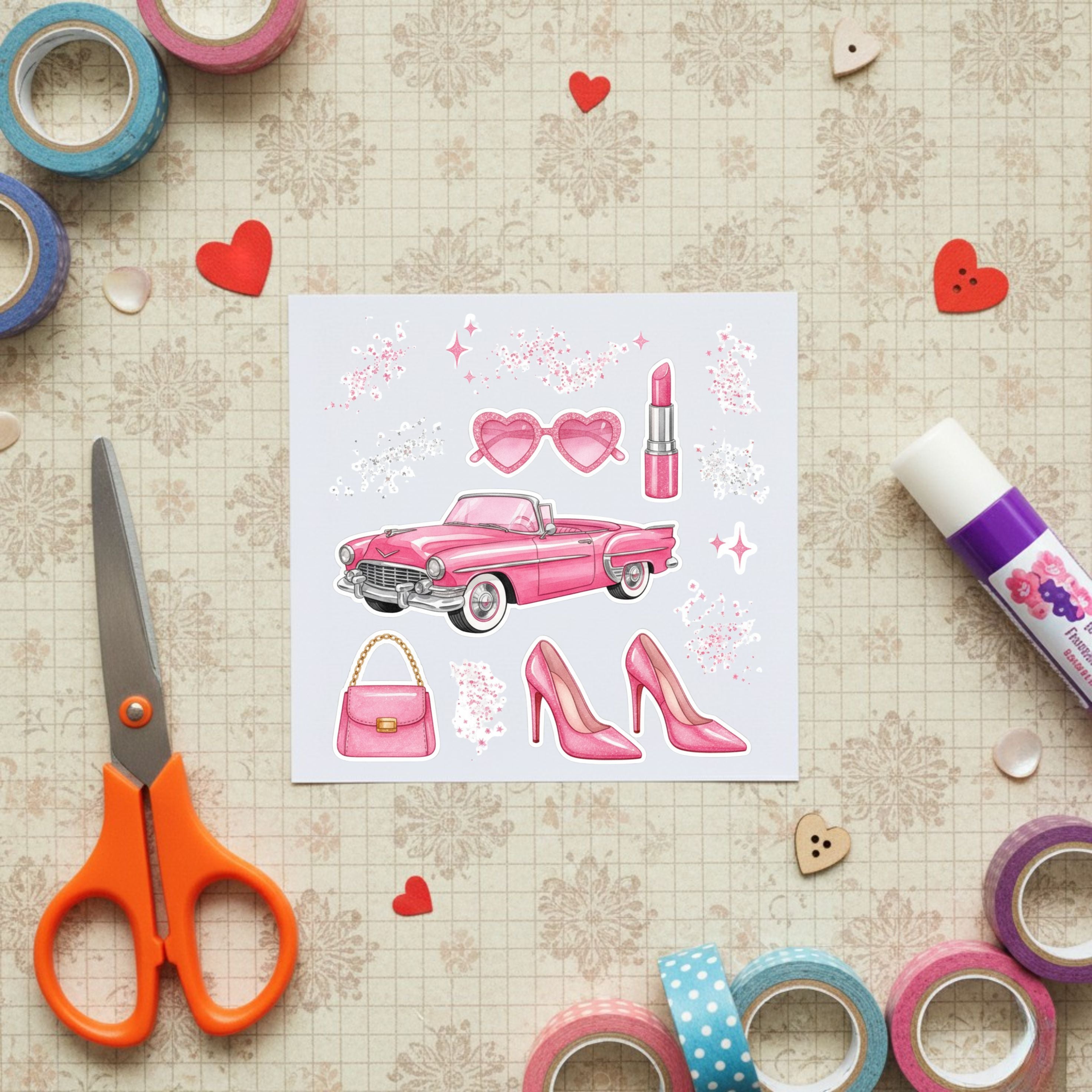 Mega Bundle: Pastel Pink Aesthetic Digital Sticker Pack | 250+ Girly Planner Stickers (GoodNotes, Notion, & Digital Scrapbooking)