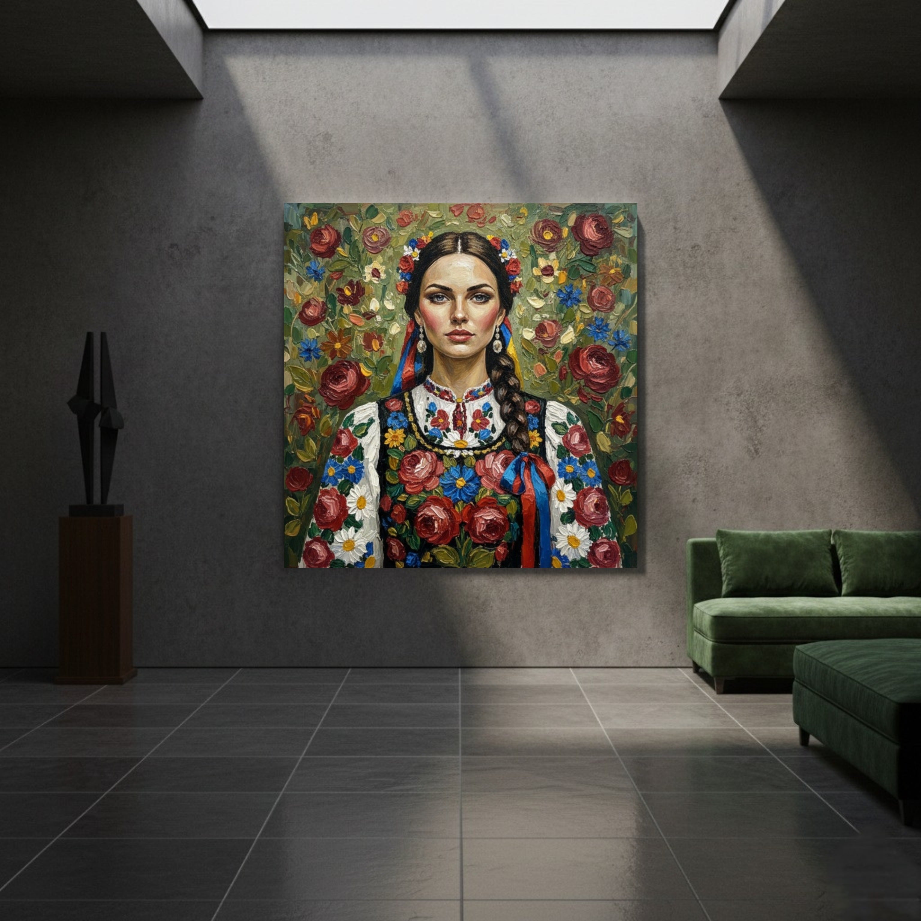 19-Piece Impasto Portrait Wall Art Bundle: Textured Bohemian Digital Prints | Cultural & Emotional Oil Painting Mega Set